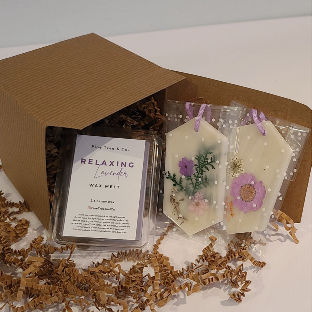 Relaxing Lavender wax melt + Sachets