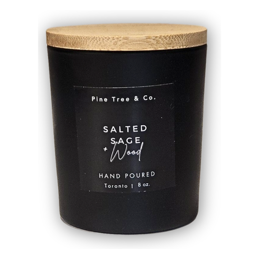 Salted Sage and Woods Scented Candle - 8oz