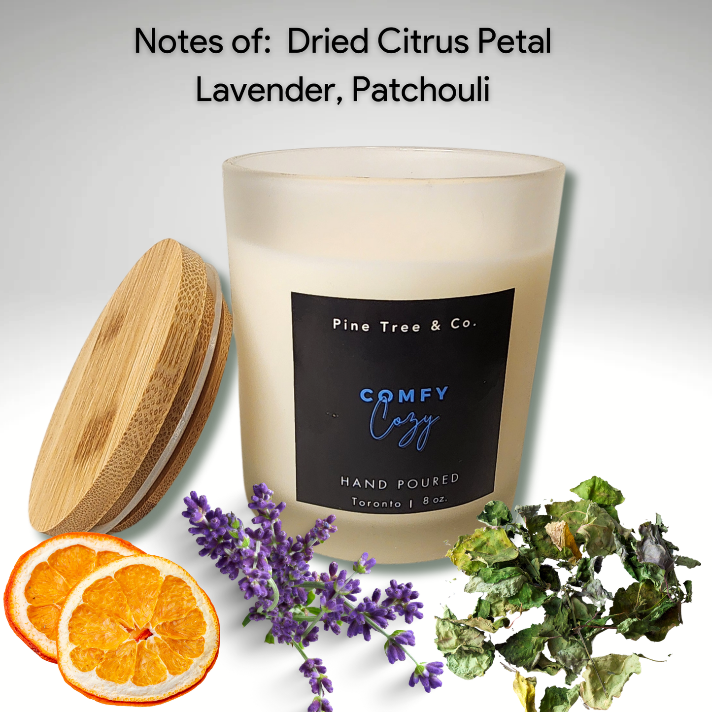 lavender scent, patchouli, relaxation, cozy, scented candle, citrus
