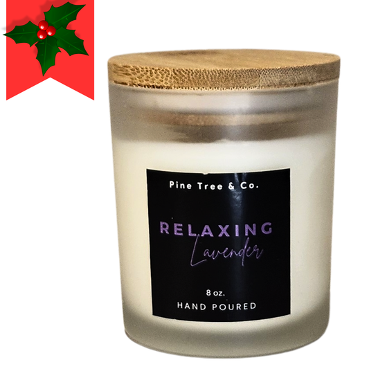 Relaxing Lavender Scented Candle - 8oz