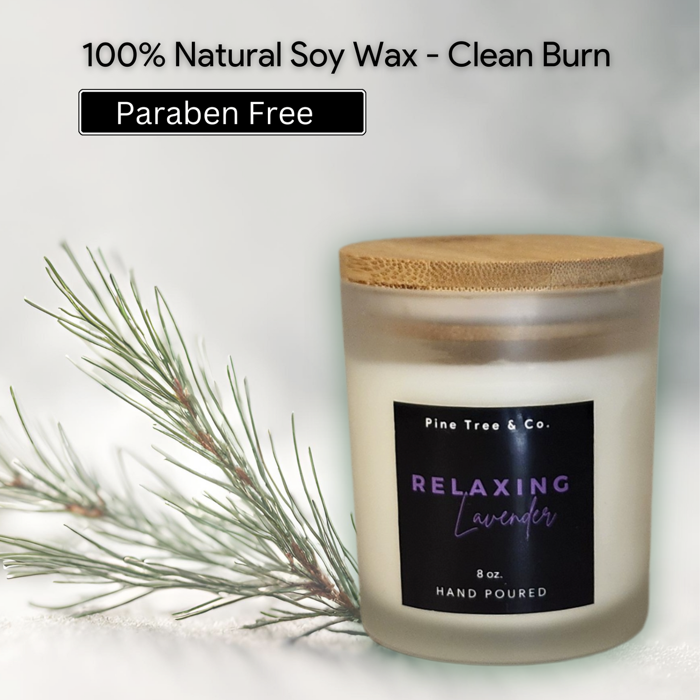 Paraben free, clean burn, Lavender, 