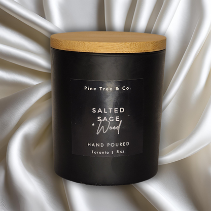 Salted Sage and Woods Scented Candle - 8oz